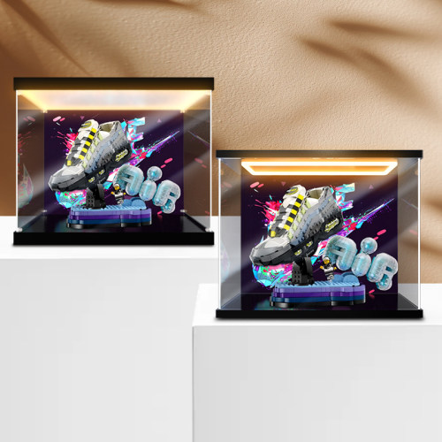 贝格宝适用43025 Air MaX95模玩运动鞋子积木模型高清彩绘收纳盒