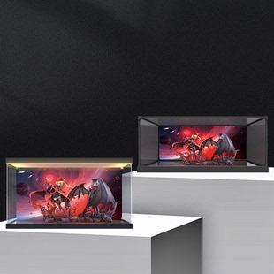 适用东方project 芙兰朵露斯卡雷特双人军装 手办主题彩绘收纳盒