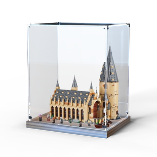 木底收纳盒75954适用乐高 霍格沃茨大厅积木透明亚克力防尘展示盒