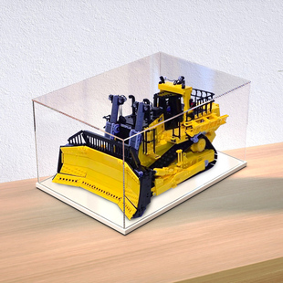 高透明展示盒适用乐高42131卡特彼勒D11推土机积木模型亚克力防尘