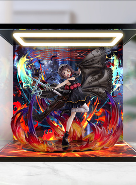 适用FNEX为美好的世界献上祝福 惠惠 玫瑰礼服 手办回型灯收纳盒