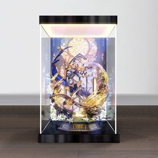 适用 集美工作室 英雄联盟 拉克丝手办防尘罩灯箱款亚克力收纳盒