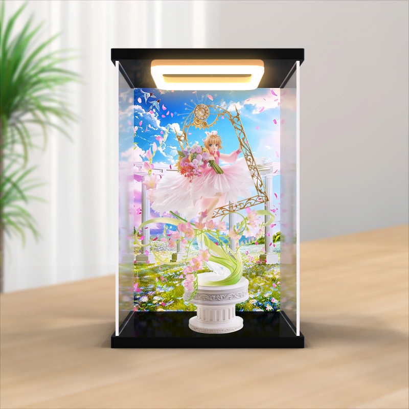 回灯亚克力收纳盒适用GSC 木之本樱CLAMP30周年 魔卡少女樱亚手办