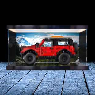 灯箱高清亚克力展示盒适用于乐高42213福特烈马SUV模型收纳展示架