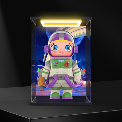 适用于泡泡玛特MEGASPACEMOLLY400%巴斯光年模型防尘回型灯收纳盒