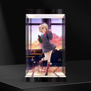 灯箱透明亚克力收纳盒 适用FURyU TENITOL 虚拟主播 时雨羽衣手办