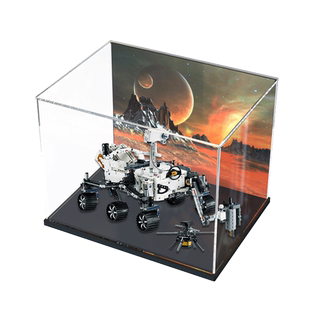 亚克力展示盒适用乐高42158毅力号火星探测器积木手办收纳防尘罩