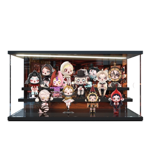 适用泡泡玛特SKULLPANDA漫相集盲盒SP12代系列手办收纳场景展示盒
