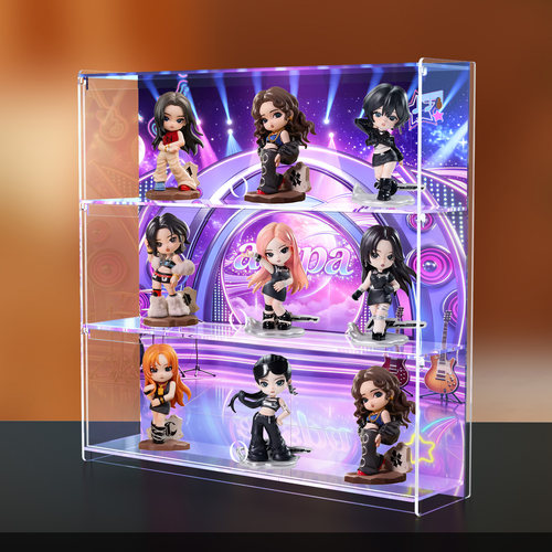 贝格宝适用泡泡玛特aespa珍藏系列手办盲盒玩具摆件壁挂收纳盒
