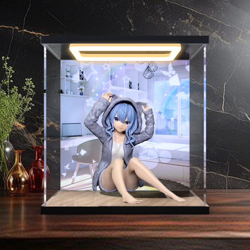 适用眼镜厂 悠闲时光-hololive-IF 星街彗星手办模型亚克力收纳盒