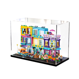 乐高 41704 创意多变豪华街景积木 透明拼装模型手办防尘罩收纳盒