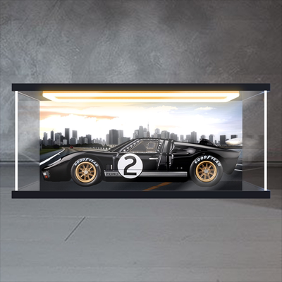 适用42223福特GT40 MKII赛车机械模型玩具防尘罩回型灯收纳盒