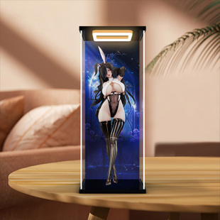 适用BearPanda 兔子窝系列 14第四弹 黑修女手办防尘罩回灯收纳盒