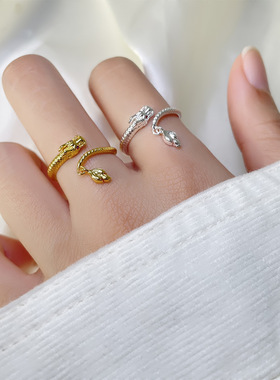 神龙摆尾可调节戒指男女国潮气质轻奢时尚个性日常百搭龙年食指戒