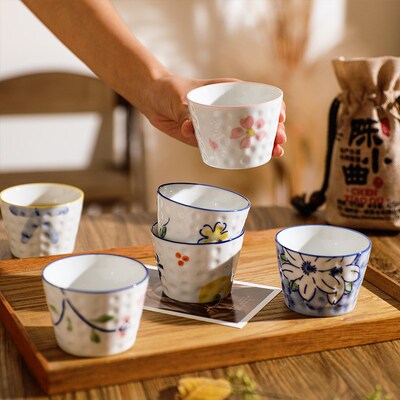 舍里日式小茶杯围炉煮茶陶瓷喝茶杯子功夫茶具套装主人杯品茗杯子