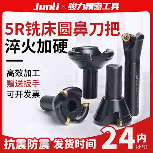 奥佐铣床刀把EMRC20-5R30-110 30R5 50 63 80 加硬铣刀杆圆鼻刀盘