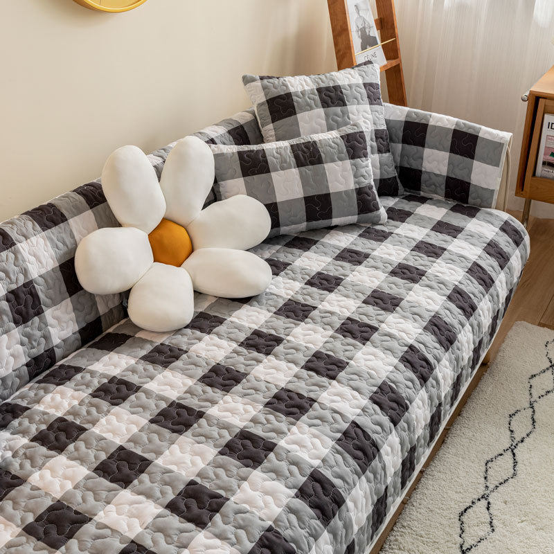 特价布艺全棉沙发垫四季通用防滑简约现代纯棉套罩巾北欧坐垫