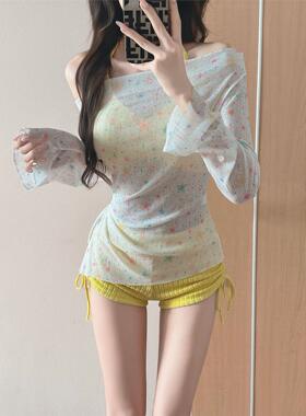 泳衣女新款分体三件套长