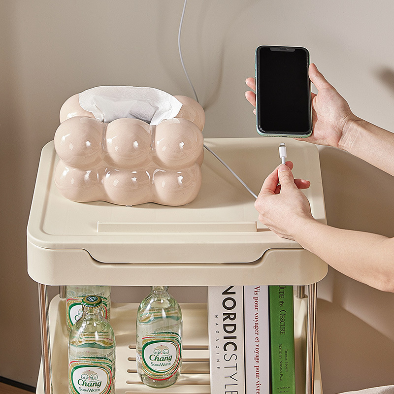 小推车置物架客厅厨房落地卧室多层零食移动浴室卫生间收纳储物架