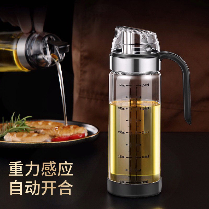 耐热玻璃油壶不锈钢油嘴