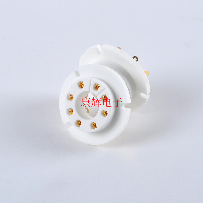 供应全新陶瓷8脚镀金脚电子管座 可用于fu-50 5z8p 5z9p电子管