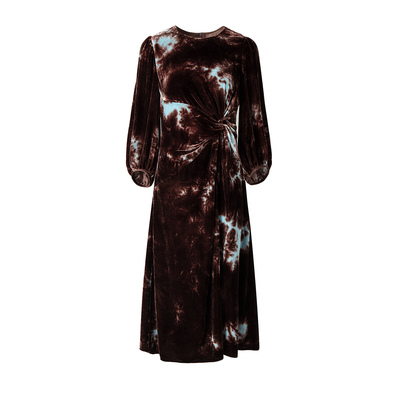 【邢康莉甄选】桑蚕丝真丝丝绒气质女装连衣裙82501373