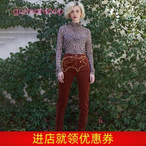 gorman设计师品牌 女士弹力灯芯绒长裤显高显瘦款修身直筒裤