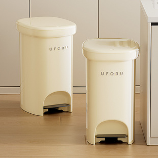 脚踩垃圾桶家用新款 带盖按压复古高级客厅卧室厨房卫生间厕所纸篓