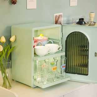桌面杯子收纳置物架防尘杯架玻璃杯茶杯家用餐桌沥水架茶包收纳盒