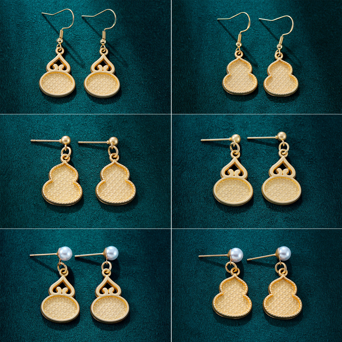 高级感非遗宋锦diy耳钉祥云纹葫芦底托底胚包布耳环耳饰时尚配件,饰品/流行首饰/时尚饰品新,耳钉,淘宝优惠券,粉丝福利购,淘宝优惠卷