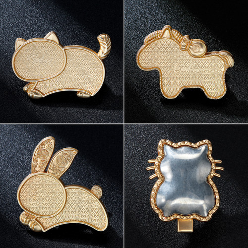 新款宋锦月桂兔子小马造型发夹