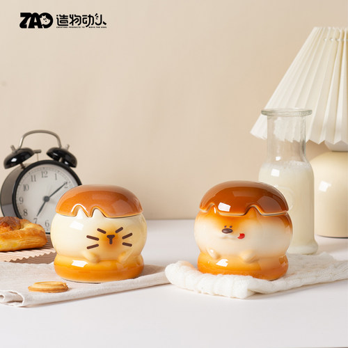 猫狗陶瓷杯情侣生日女生节礼物