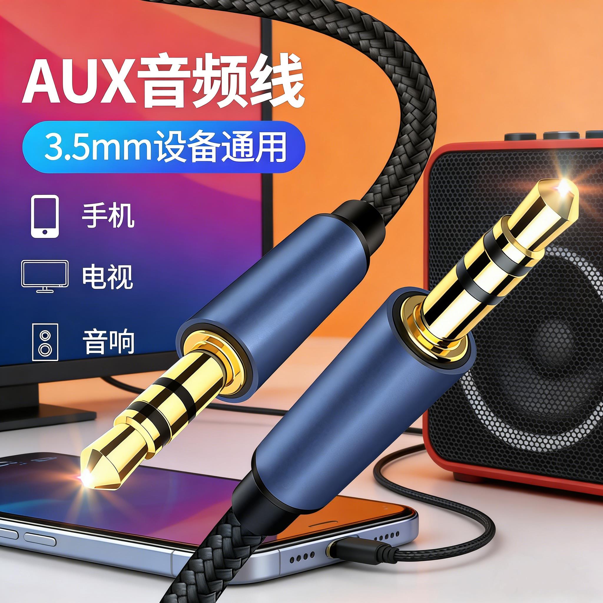 适用beats耳机线Solo3音频线studio mixr Pro Solo2魔音头戴式耳机线电脑手机耳机3.5公对公连接线Type-c接口