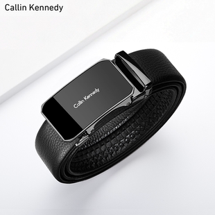 Callin Kennedy皮带男款真皮自动扣2025新款男士腰带商务名牌高档