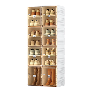 蚂蚁盒子免安装可折叠简易鞋架家用门口高颜值防尘aj球鞋收纳神器