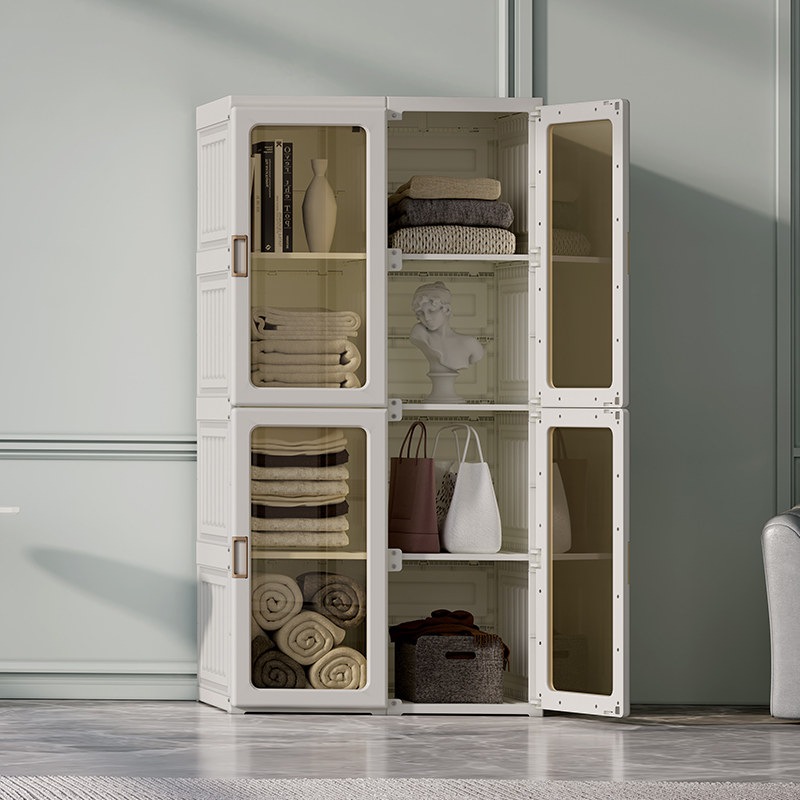 蚂蚁盒子简易衣柜简约现代一体式整装柜子经济型家用卧室大衣橱,住宅家具,简易衣柜,淘宝优惠券,粉丝福利购,淘宝优惠卷