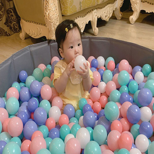 海洋球波波球玩具球婴儿无味加厚气球室内球池宝宝彩色球