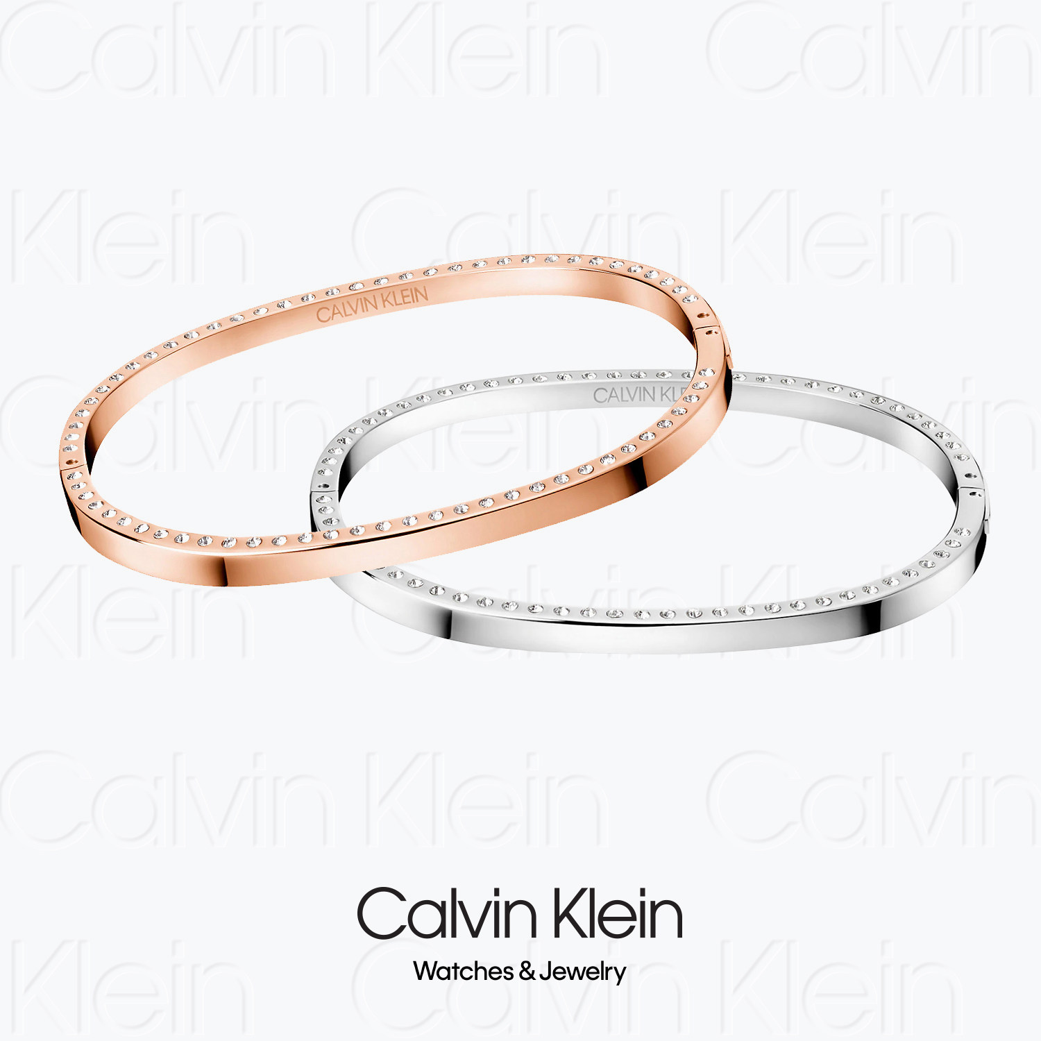 bangle - 2019 calvin klein hook kj06pd1402 - ck情侣边钻手镯