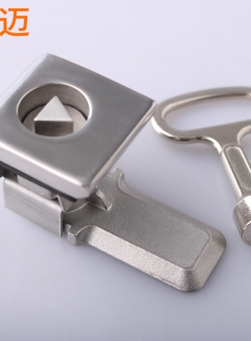 MS813不锈钢S型锁芯小方锁威图PS机箱柜门锁电箱电柜圆柱锁工业锁