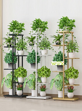Balcony Hanging Flower Stand Iron Rack Plant Stand Metal