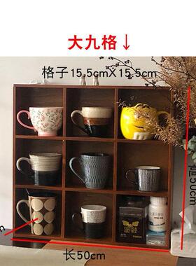 Nordic Solid Wood Storage Rack Wall-mounted Bookshelf 收纳架