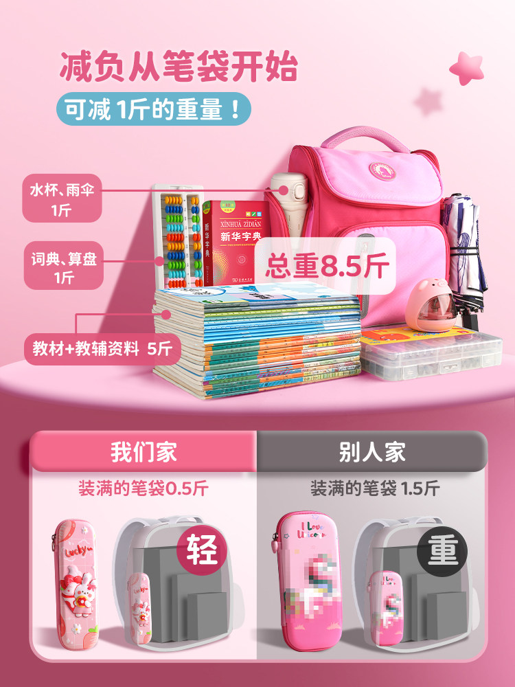 小学生3D立体文具盒女孩笔袋2022年新款铅笔盒一年级学习用品女款
