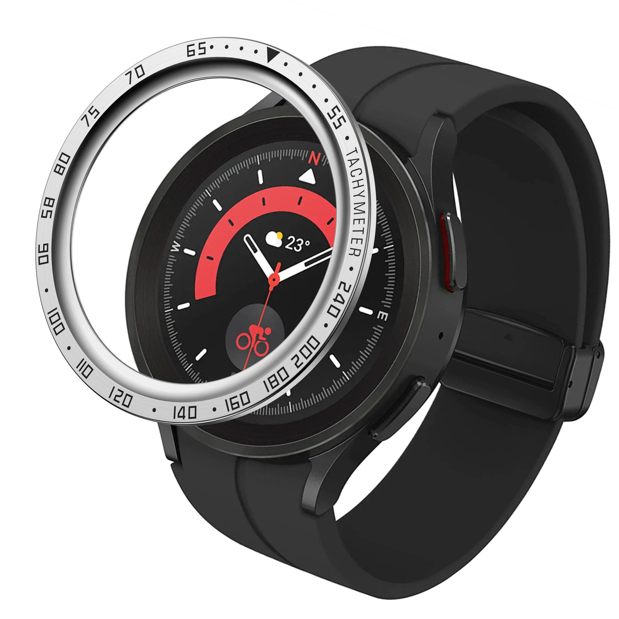 适用三星watch5表盘金属表圈galaxy watch 5/5pro 40/44mm刻度圈