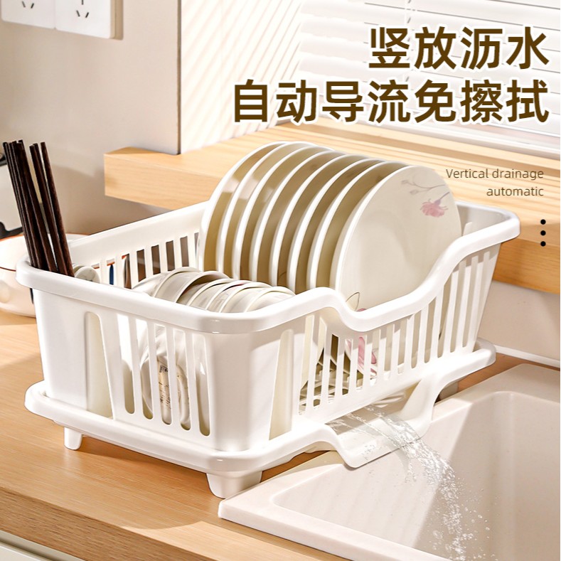 碗碟沥水架加厚收纳碗柜多功能家用厨房大号碗盘收纳置物架