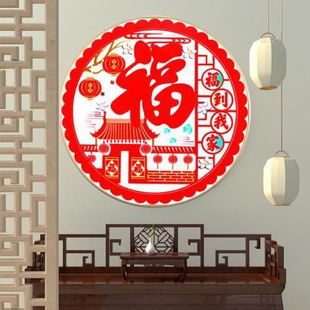喜庆祝福礼物简单手工新手主播同款 福到我家灯笼高挂十字绣新款