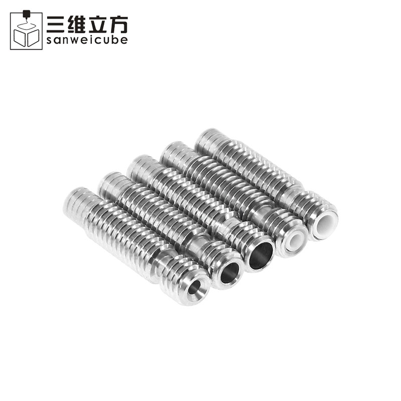 3D打印机配件 V6近程不锈钢喉管 1.75/3.0 M6螺纹 内置铁氟龙管,珠宝/钻石/翡翠,翡翠裸石/蛋面,淘宝优惠券,粉丝福利购,淘宝优惠卷