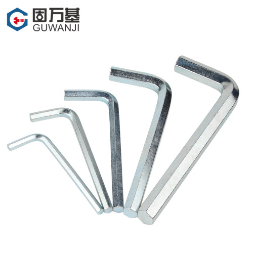 L型内六角扳手 镀锌内六方6棱六角螺丝刀工具2-3-4-5-6-8-10mm