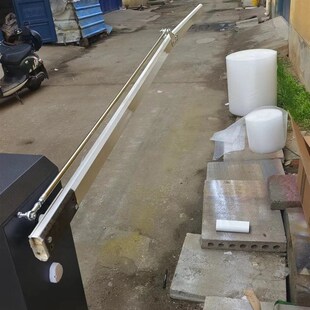 道闸曲臂杆科拓栅栏90度配件红门捷顺折叠八角180V栅栏限高杆停车