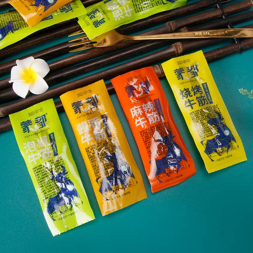 蒙都麻辣牛筋烧烤牛筋泡椒味内蒙古特产清真休闲零食胶原蛋白小吃
