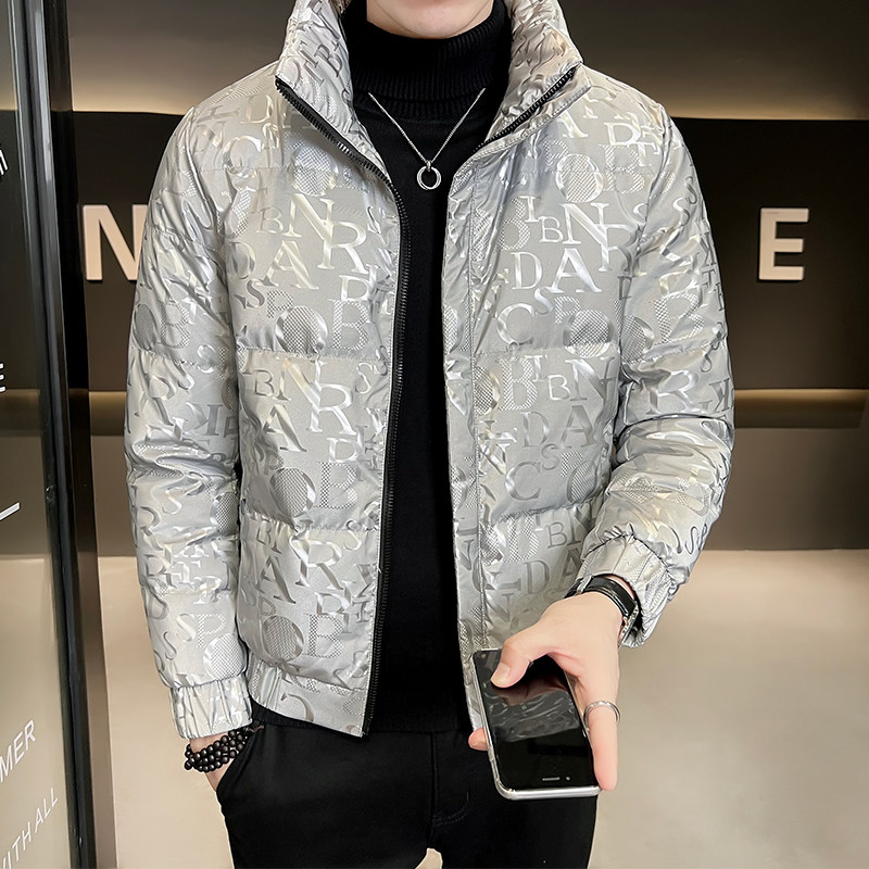 B255-5502-P165 2022秋季新款高品质男士羽绒服简约潮立领外套男图片